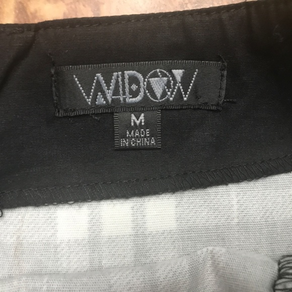 Dolls Kill Widow Plaid Mini Skirt - Size Med NWOT Punk Black White Lace-Up Kilt - Picture 3 of 3